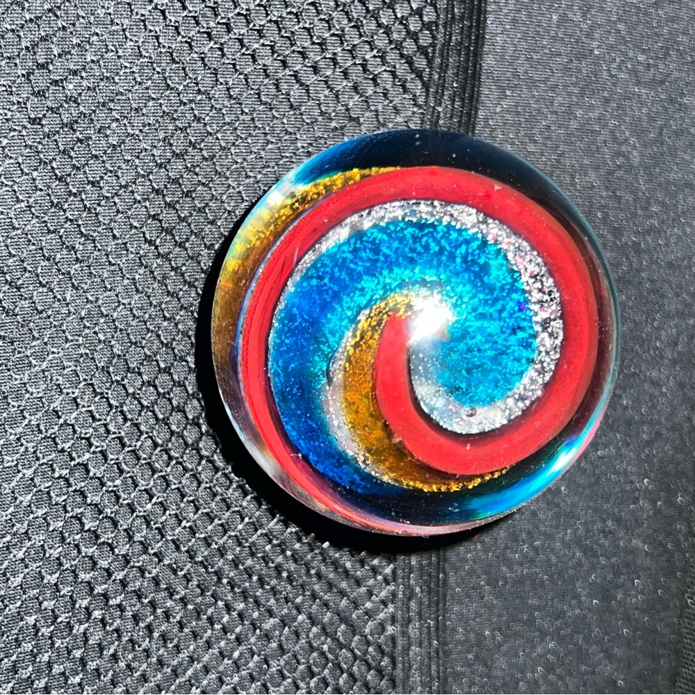 Murano Colorful Swirl Glass Paperweight